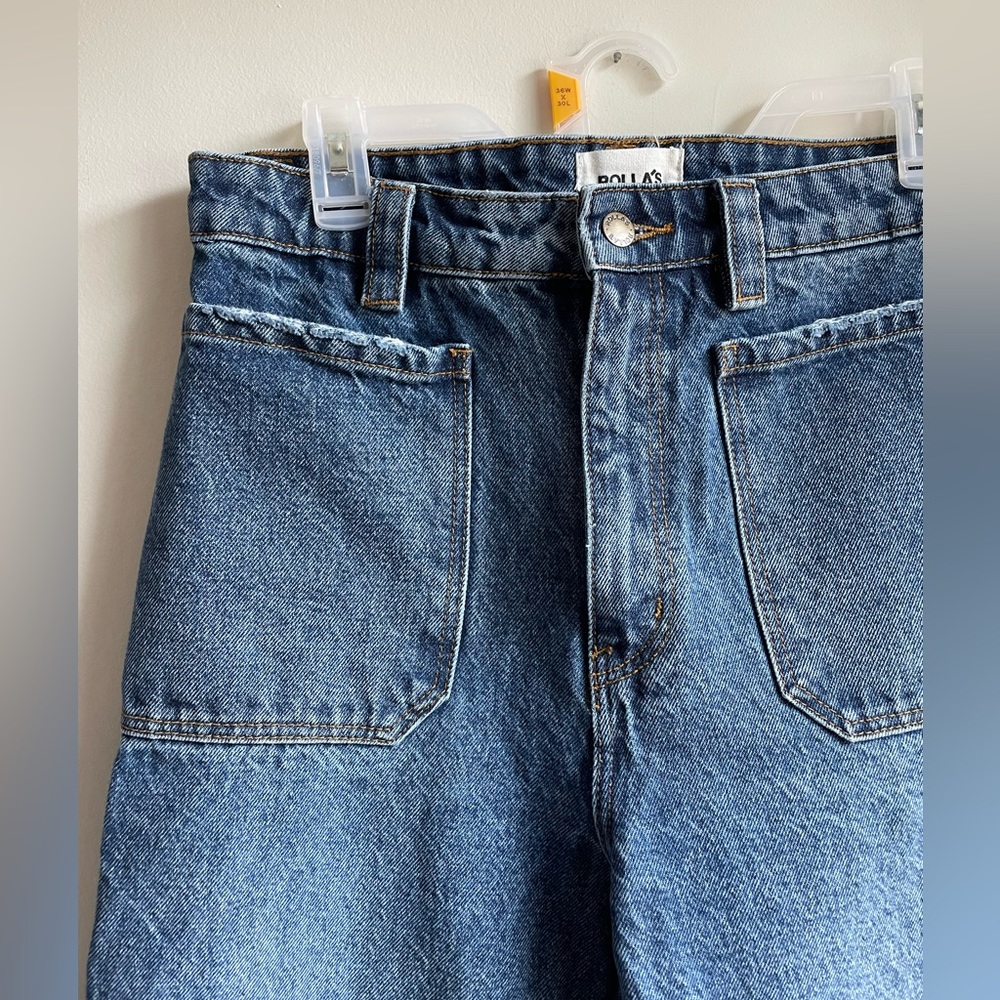 Rolla’s high-waisted flare jeans